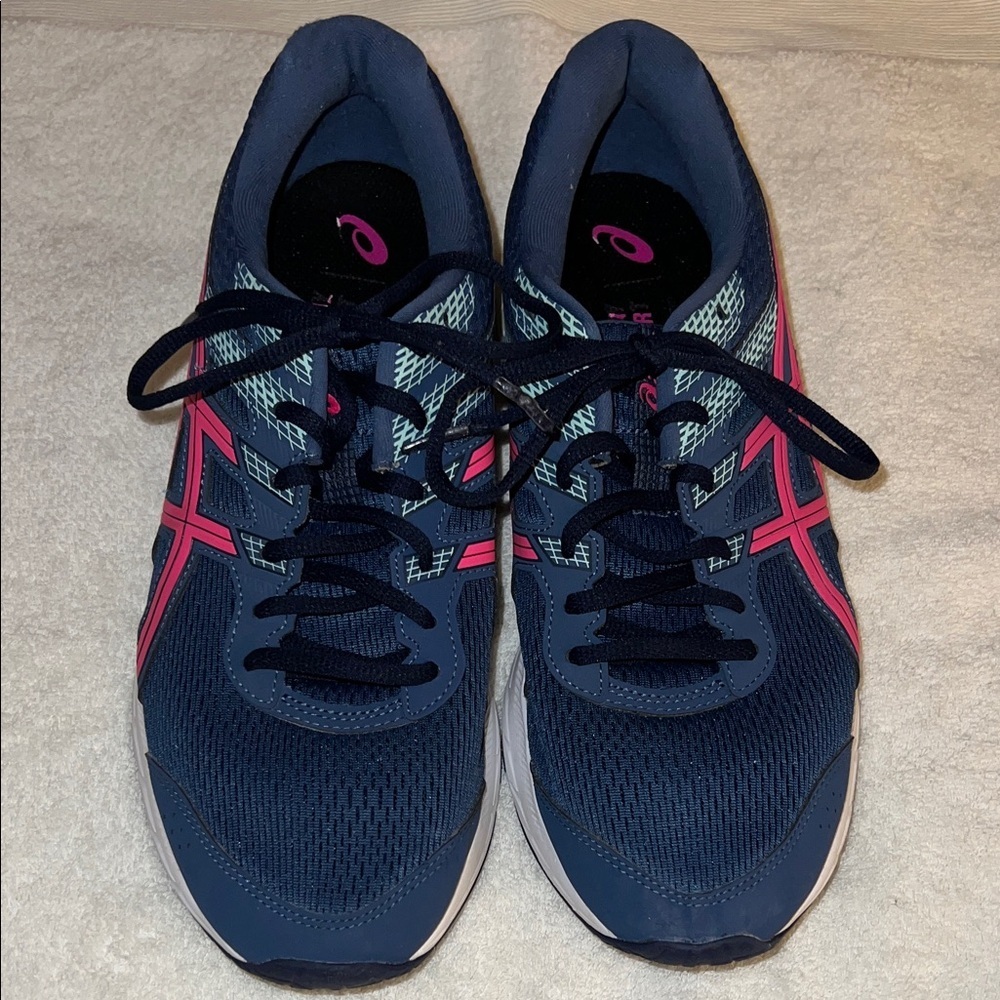 Asics Women's Blue And Pink Athletic Shoes